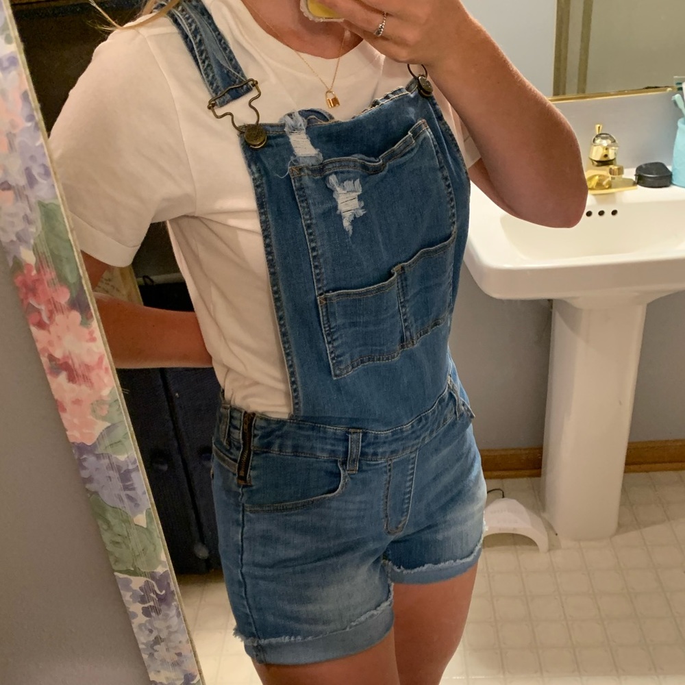 overall shorts